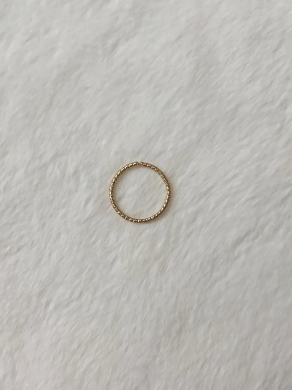 5/$15 🩷 MUST BUNDLE Delicate Textured Stackable Ring - Gold